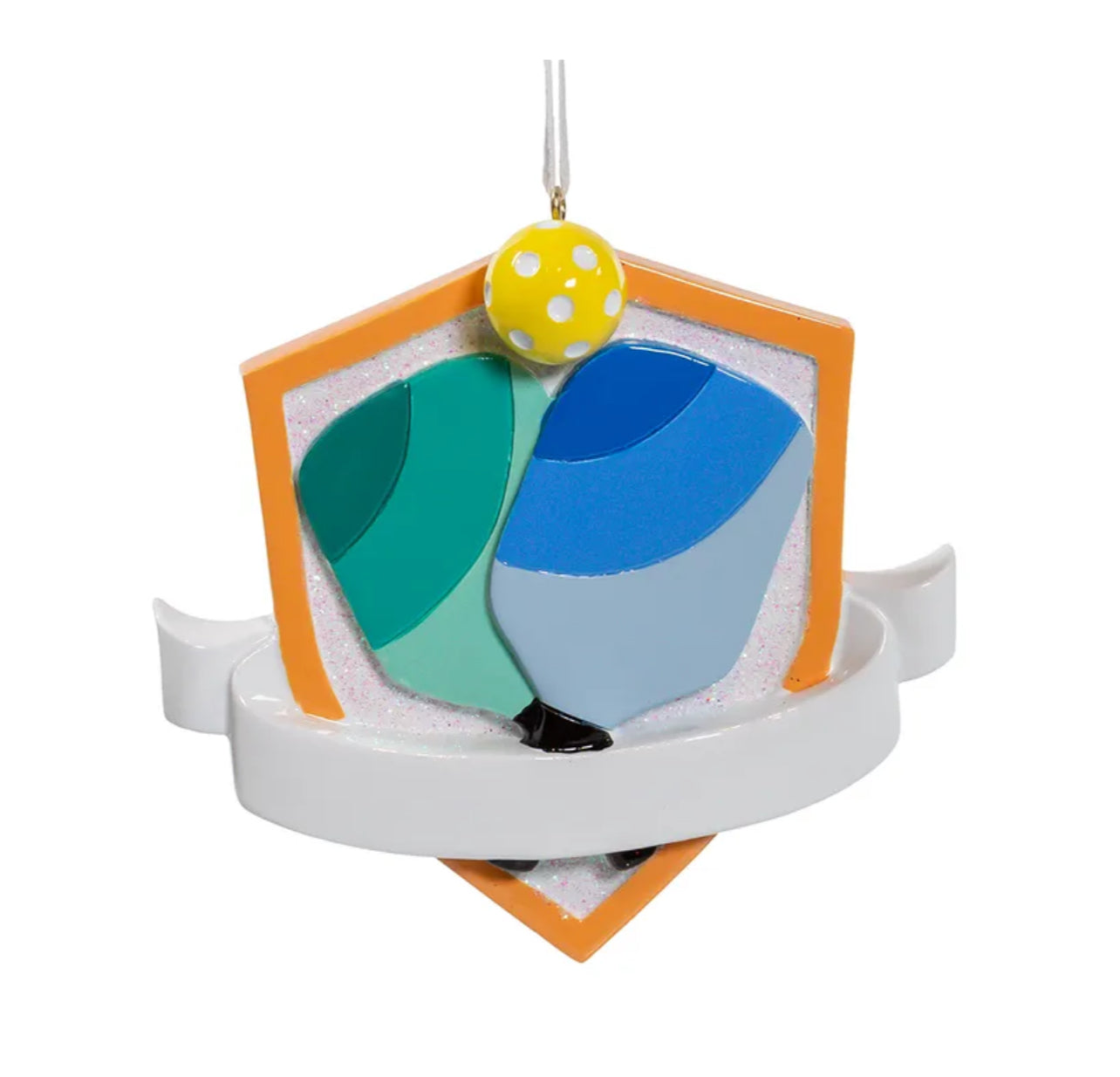 Pickleball Racket Personalization Ornament image 0