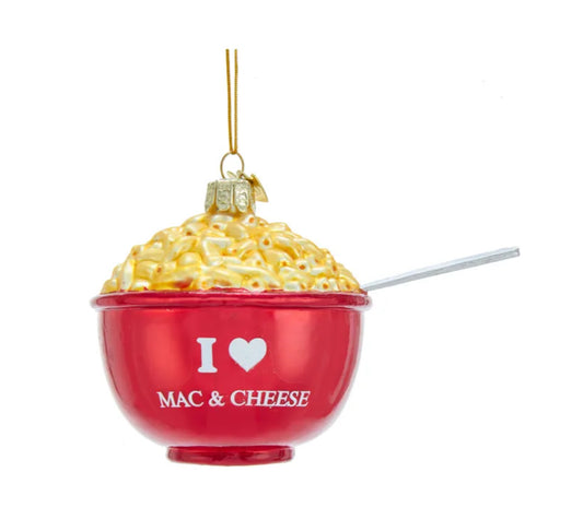 Mac & Cheese Glass Ornament image 0